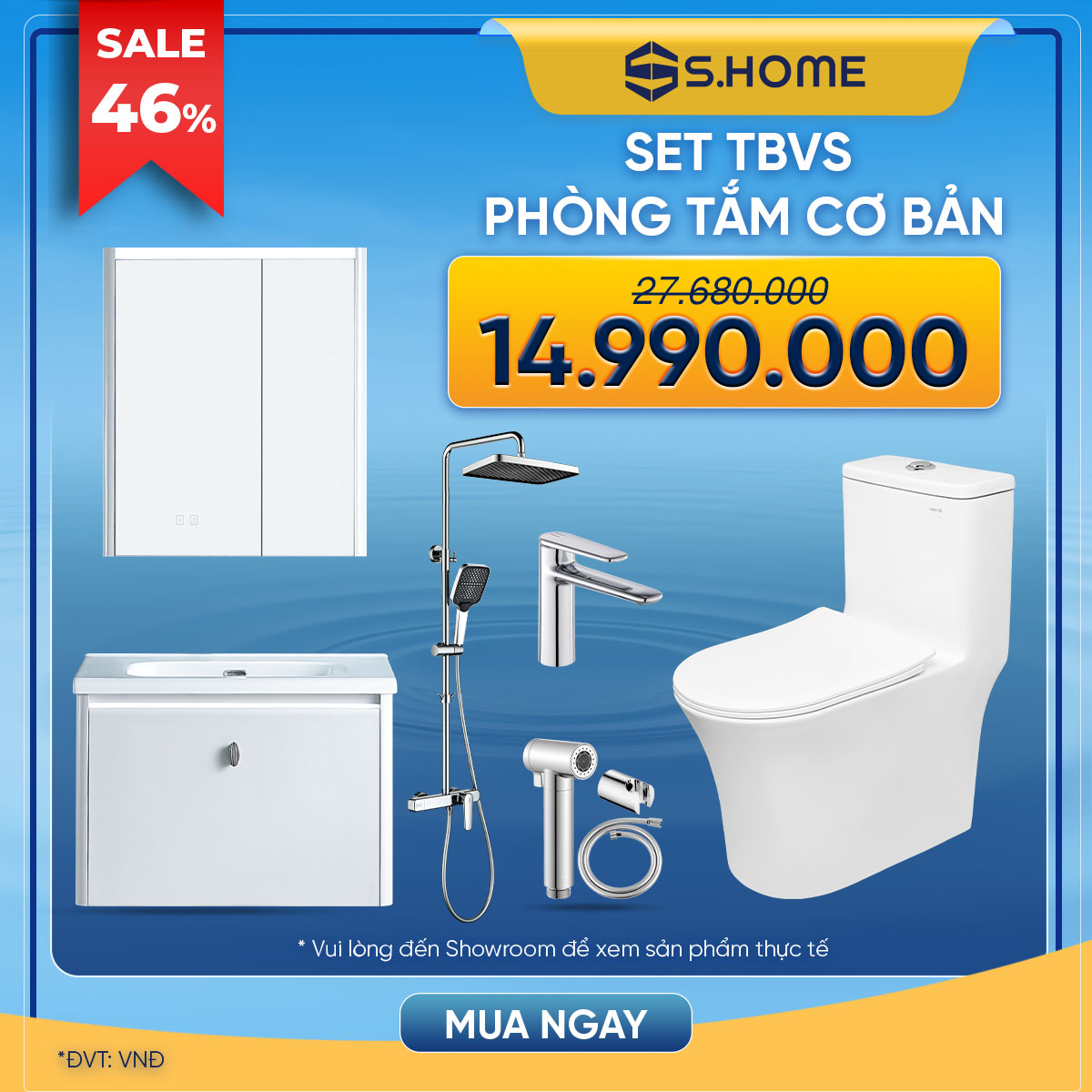 Combo Giải Pháp Thiết Bị Vệ Sinh 14990K